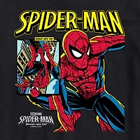Brand New Day Comic Cover Mens Crew Neck Short Sleeve Regular Fit Spiderman Graphic T-Shirt