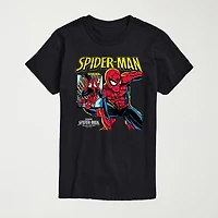 Brand New Day Comic Cover Mens Crew Neck Short Sleeve Regular Fit Spiderman Graphic T-Shirt