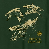 House Of The Dragon Mens Crew Neck Short Sleeve Regular Fit Graphic T-Shirt