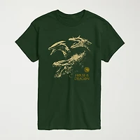 House Of The Dragon Mens Crew Neck Short Sleeve Regular Fit Graphic T-Shirt