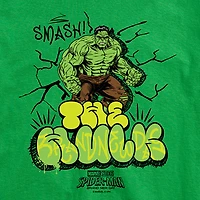 Brand New Day Hulk Smash Graffiti Mens Crew Neck Short Sleeve Regular Fit Graphic T-Shirt