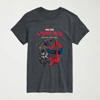 Brand New Day Scorpion And Friends Mens Crew Neck Short Sleeve Regular Fit Spiderman Graphic T-Shirt