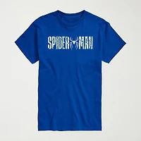Brand New Day Web Logo Mens Crew Neck Short Sleeve Regular Fit Spiderman Graphic T-Shirt
