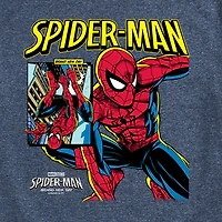 Brand New Day Comic Cover Mens Crew Neck Short Sleeve Regular Fit Spiderman Graphic T-Shirt