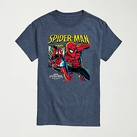 Brand New Day Comic Cover Mens Crew Neck Short Sleeve Regular Fit Spiderman Graphic T-Shirt