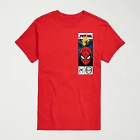 Brand New Day Mask Mens Crew Neck Short Sleeve Regular Fit Spiderman Graphic T-Shirt