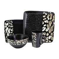 Elama Savannah 16-pc. Stoneware Dinnerware Set
