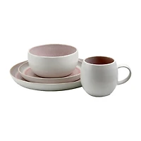 Elama Mocha Muave 16-pc. Stoneware Dinnerware Set