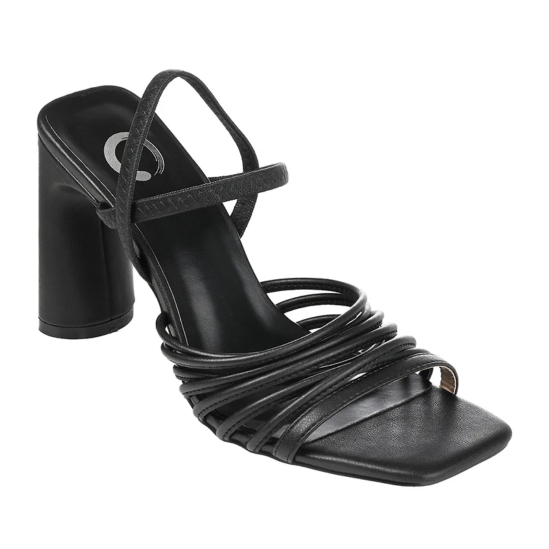 Journee Collection Hera Womens Round Open Toe Block Heel Pumps