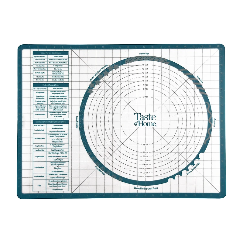 Taste of Home 25.25"x19.25" Silicone Pastry Mat