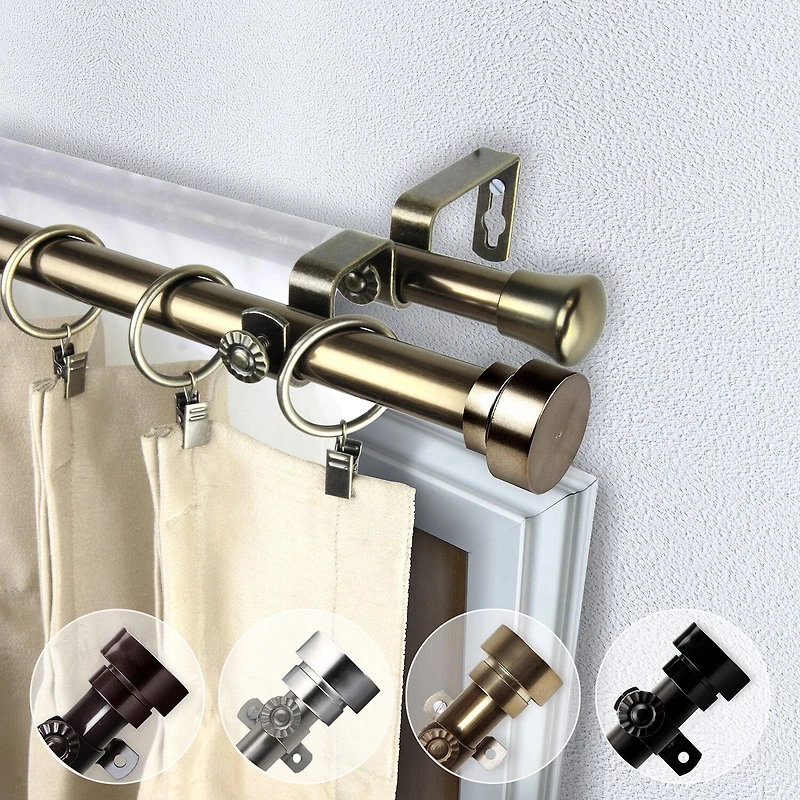 Rod Desyne Topper Double Curtain