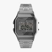 Timex Unisex Adult Silver Tone Stainless Steel Bracelet Watch Tw2r79300yb