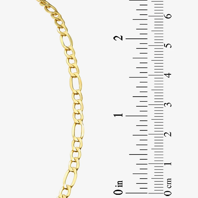 10K Yellow Gold 20" Hollow Figaro Chain