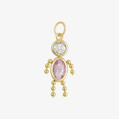 10K Gold June Birthstone Babies Boy Charm