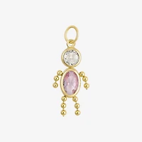 10K Gold June Birthstone Babies Boy Charm