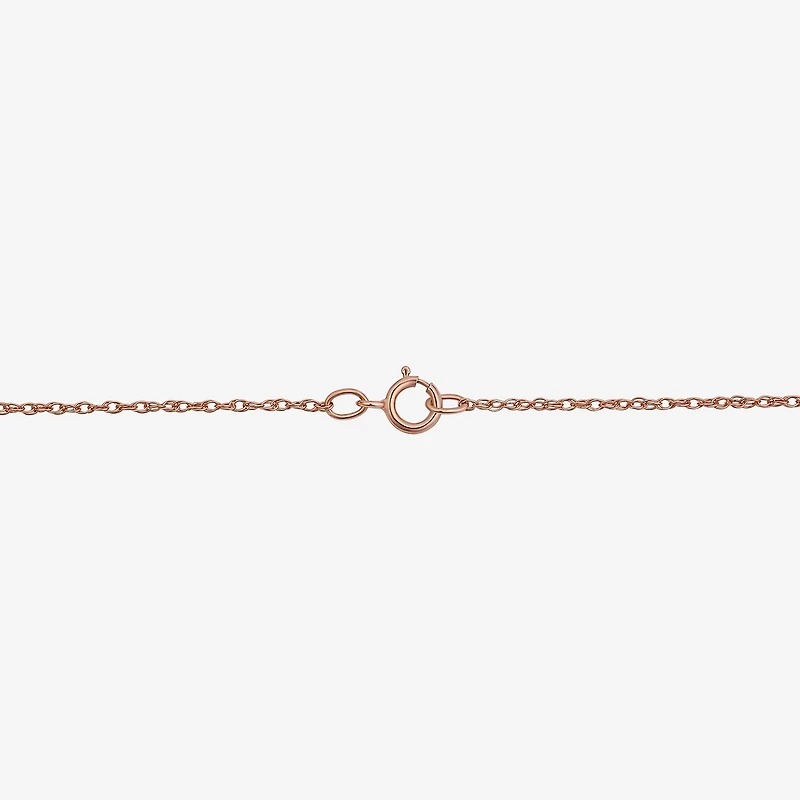 Rose 'N Chocolate Heart Crystal Pendant Necklace