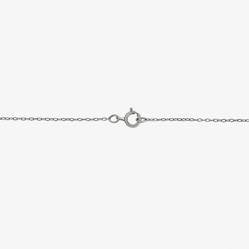 Womens White Crystal Sterling Silver 2-pc. Jewelry Set