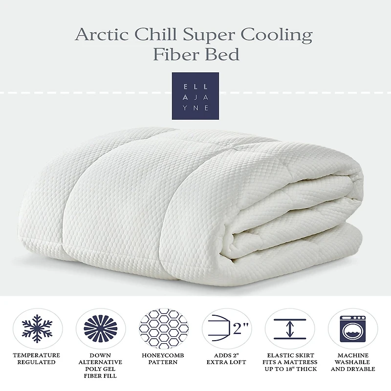 Ella Jayne Arctic Chill Super Cooling Mattress Topper with Fits 18IN Depth