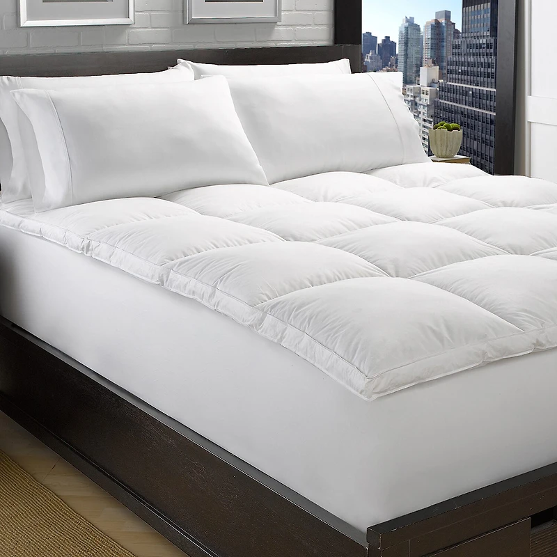 Ella Jayne Luxury White Down Plush Featherbed Mattress Topper