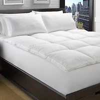 Ella Jayne Luxury White Down Plush Featherbed Mattress Topper