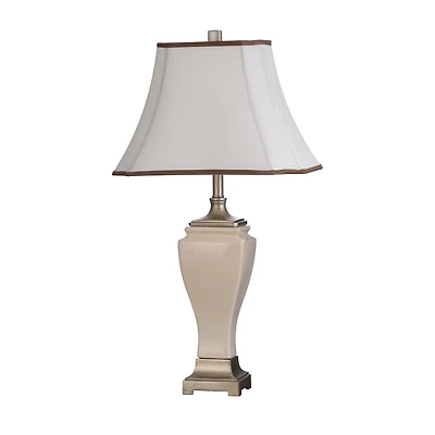 Stylecraft Cream Crackle Ceramic Table Lamp