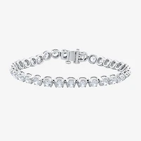 F / Vs2) Womens 8 Ct.T.W. Lab Grown White Diamond 10K Gold Inch Tennis Bracelet