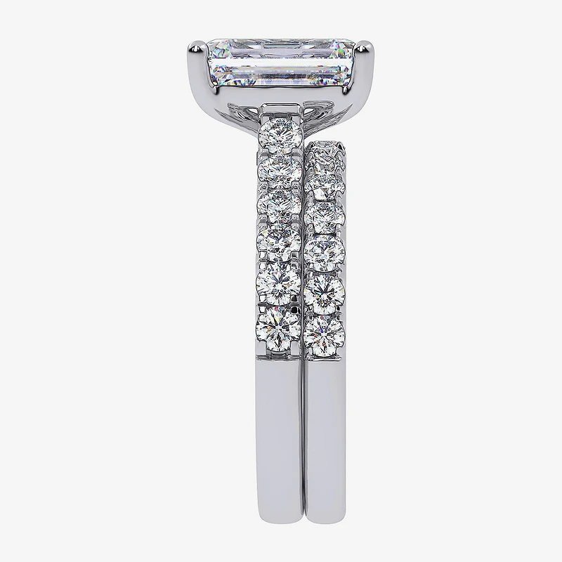 Signature By Modern Bride (G-H / Si1-Si2) Womens 4 CT. T.W. Lab Grown White Diamond 14K Gold Bridal Set