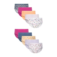 Hanes Big Kid Girls 10 Pack Briefs Gucsb1