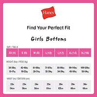 Hanes Big Kid Girls 10 Pack Briefs Gucsb1