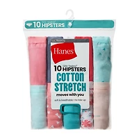 Hanes Big Kid Girls 10 Pack Hipster Panty Gucsh1