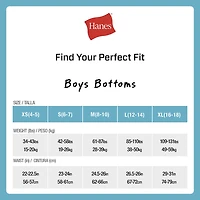 Hanes Big Kid Boys 5 Pack Boxer Briefs Bu3bd5