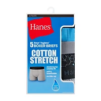 Hanes Big Kid Boys 5 Pack Boxer Briefs Bu3bp5