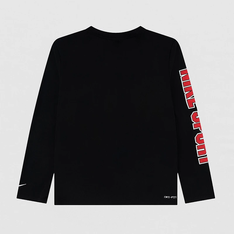 Nike Little Boys Crew Neck Long Sleeve Regular Fit Graphic T-Shirt
