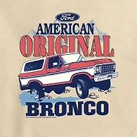 Ford American Original Bronco Mens Crew Neck Long Sleeve Sweatshirt