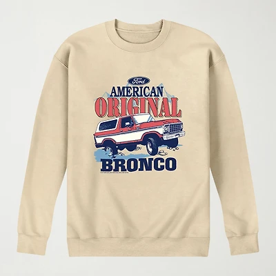 Ford American Original Bronco Mens Crew Neck Long Sleeve Sweatshirt