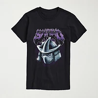 Shredder Chrome Mens Crew Neck Short Sleeve Regular Fit 101 Dalmatians Teenage Mutant Ninja Turtles Graphic T-Shirt