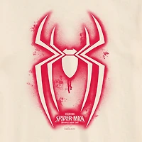 Brand New Day Spraypaint Spider Mens Crew Neck Short Sleeve Regular Fit Spiderman Graphic T-Shirt