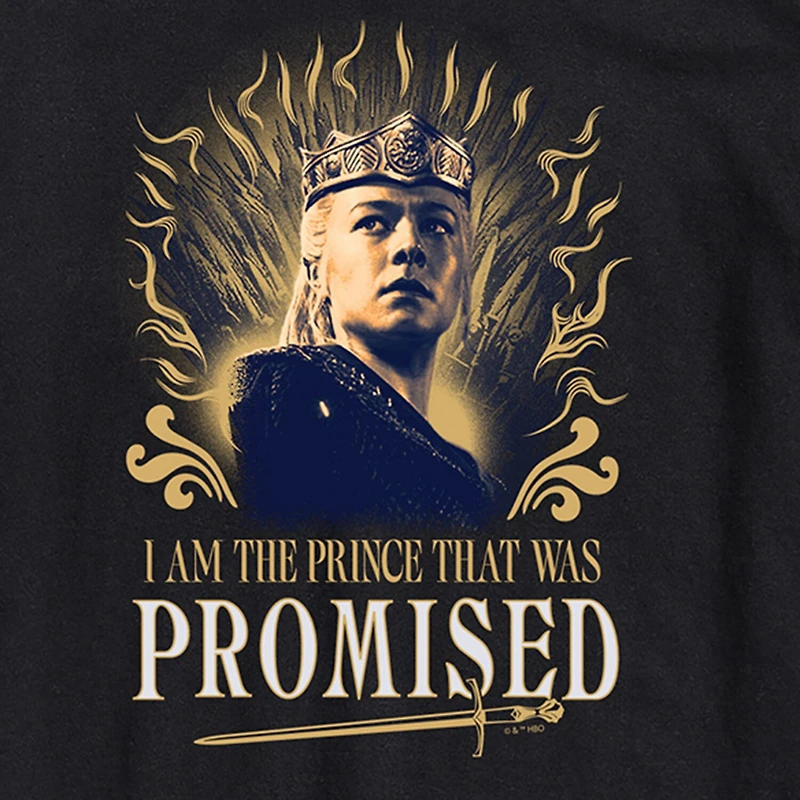House Of Dragons Prince That Was Promised Mens Crew Neck Short Sleeve Regular Fit Graphic T-Shirt
