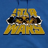 Chewbacca Logo Rip Mens Long Sleeve Star Wars Hoodie