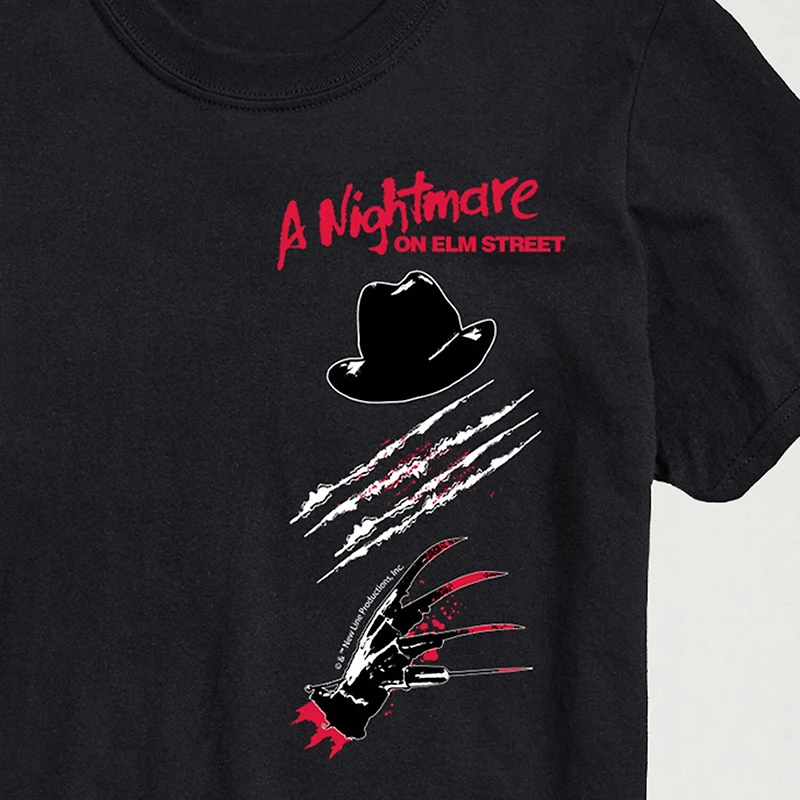 Nightmare On Elm Street Mens Crew Neck Short Sleeve Regular Fit Freddy Graphic T-Shirt