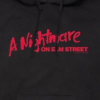 Nightmare On Elm Street Logo Mens Long Sleeve Freddy Hoodie