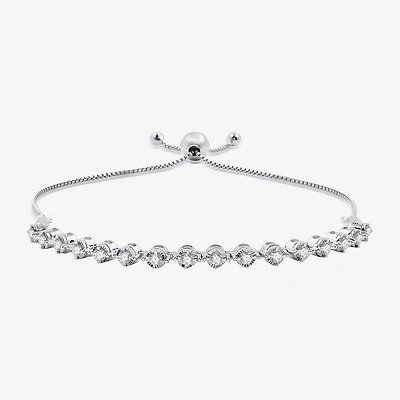 (F / Si1-Si2) Womens 1/2 CT. T.W. Lab Grown White Diamond Bolo Bracelet