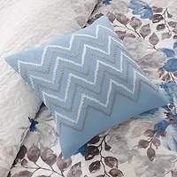 Madison Park Raven 6-Pc Printed Quilt Set With Throw Pillows