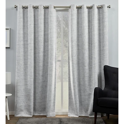 Exclusive Home Curtains Burke Grommet Top Blackout Set of 2 Curtain Panel