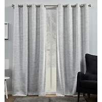 Exclusive Home Curtains Burke Grommet Top Blackout Set of 2 Curtain Panel