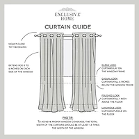 Exclusive Home Curtains Burke Grommet Top Blackout Set of 2 Curtain Panel