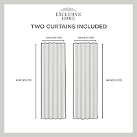 Exclusive Home Curtains Bella Tab Top Sheer Set of 2 Curtain Panel