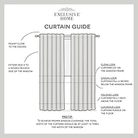Exclusive Home Curtains Bella Tab Top Sheer Set of 2 Curtain Panel