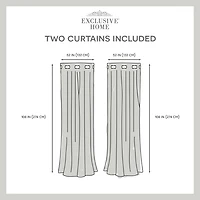 Exclusive Home Curtains Academy Grommet Top Blackout Set of 2 Curtain Panel