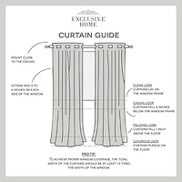 Exclusive Home Curtains Academy Grommet Top Blackout Set of 2 Curtain Panel